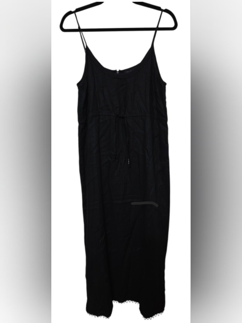 The Limited Linen Maxi Dress Black Size 14